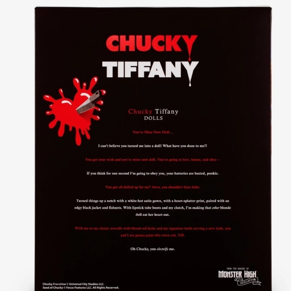 MONSTER HIGH CHUCKY & TIFFANY - Picture 5 of 11